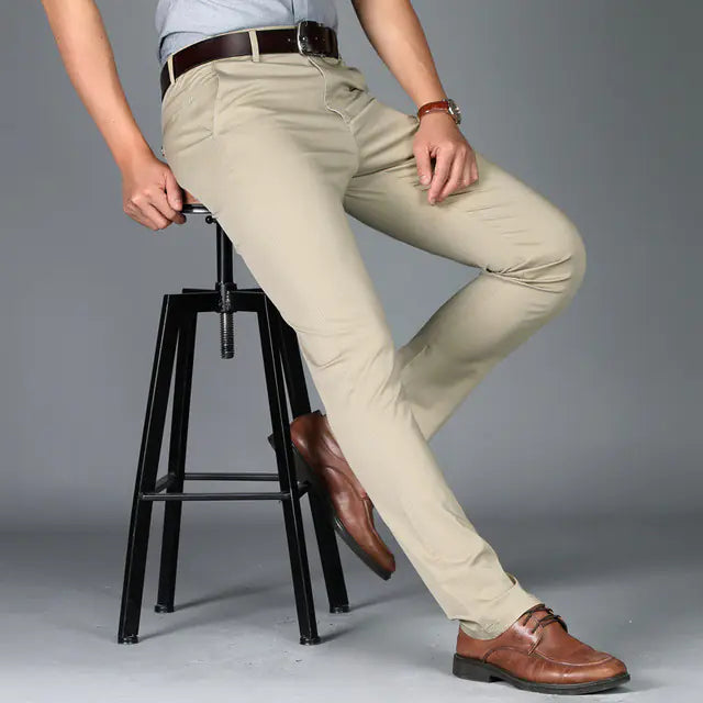High-Quality Cotton Business Suit Pants