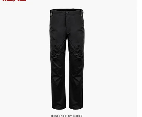 Pleated Silk Casual Loose Fit Pants for Men