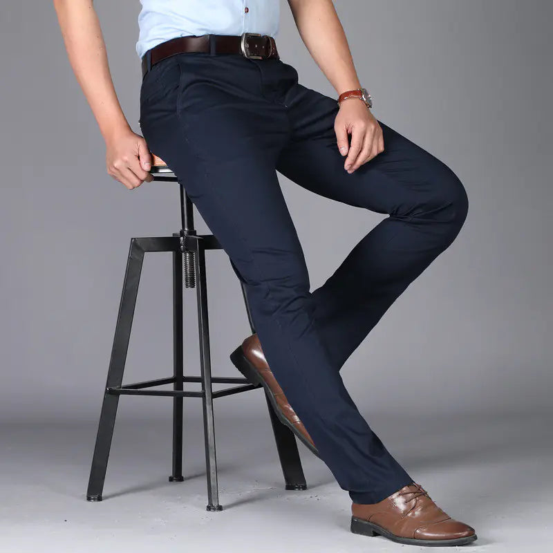 High-Quality Cotton Business Suit Pants