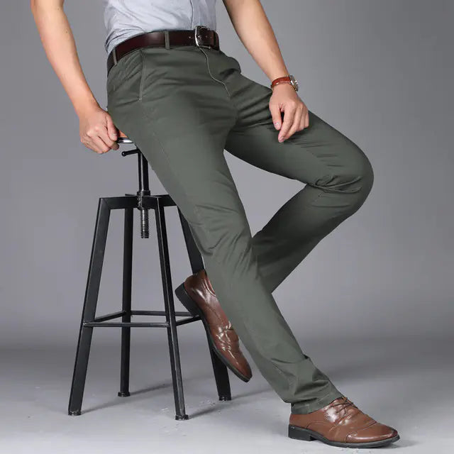 High-Quality Cotton Business Suit Pants